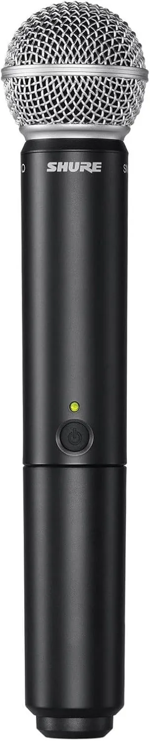 Shure BLX2/B58 Handheld Transmitter with SM58 Vocal Mic Capsule - for use with BLX Wireless Microphone Systems, Receiver Sold Separately | H10 Band (BLX2/SM58=-H10)