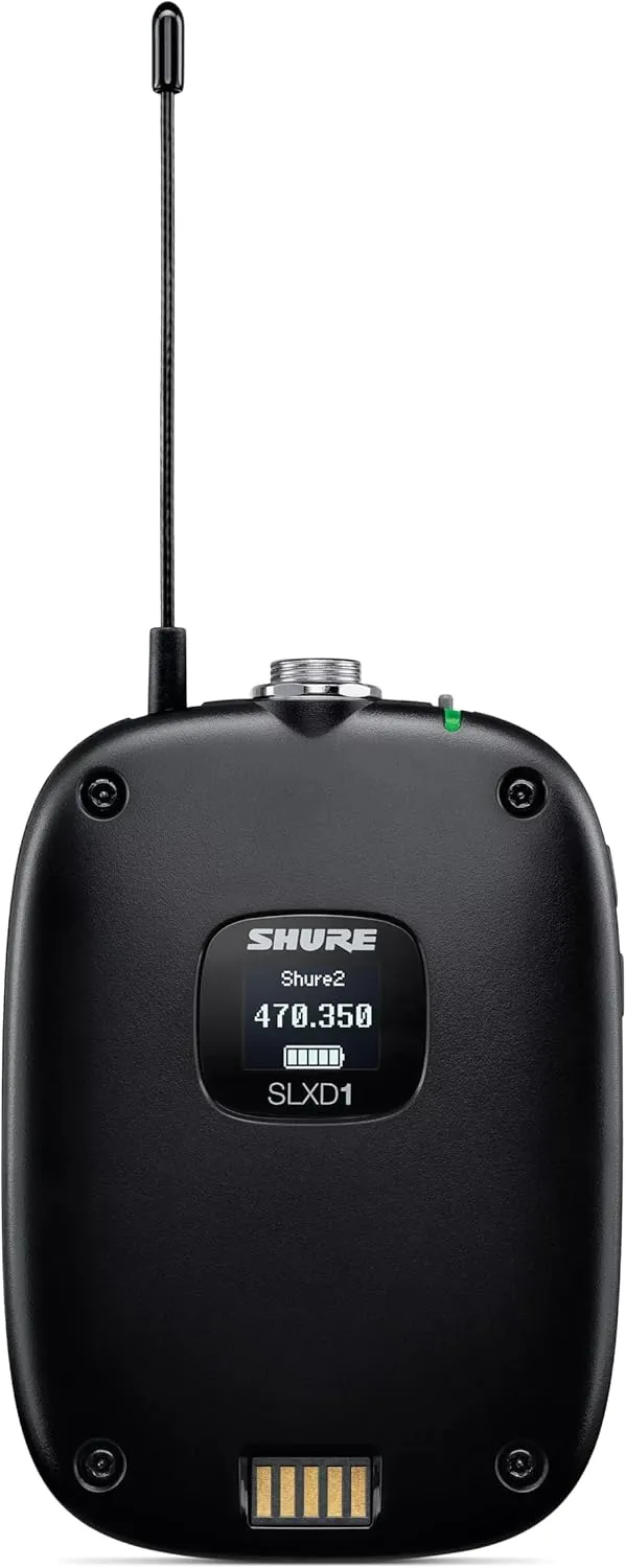 Shure SLXD124/85M Digital Wireless Microphone System - Includes SXLD4 Single Channel Rack Mount Receiver, SXLD2 Handheld Transmitter with SM58 Mic Capsule, SLXD1 Bodypack with WL185M Lav | J52 Band