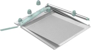 Sizzix Scoring Board & Trimmer (30cm x 30cm) | Tool for Creating Envelopes, 3-D Boxes, Trimming & Measuring | 665797, One Size, Mint/White
