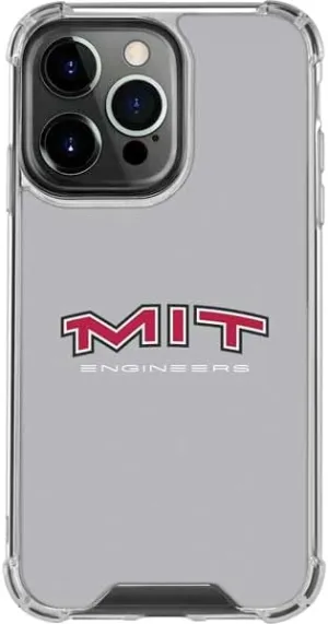 Skinit Clear Phone Case Compatible with iPhone 16 Pro Max - Officially Licensed Massachusetts Institute of Technology MIT Engineers Grey Design
