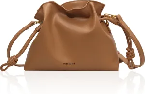 Small Bucket Bag for Women, Boston Crossbody Bag Soft Leather Shoulder Handbags Hobo Purse for Daily and Work