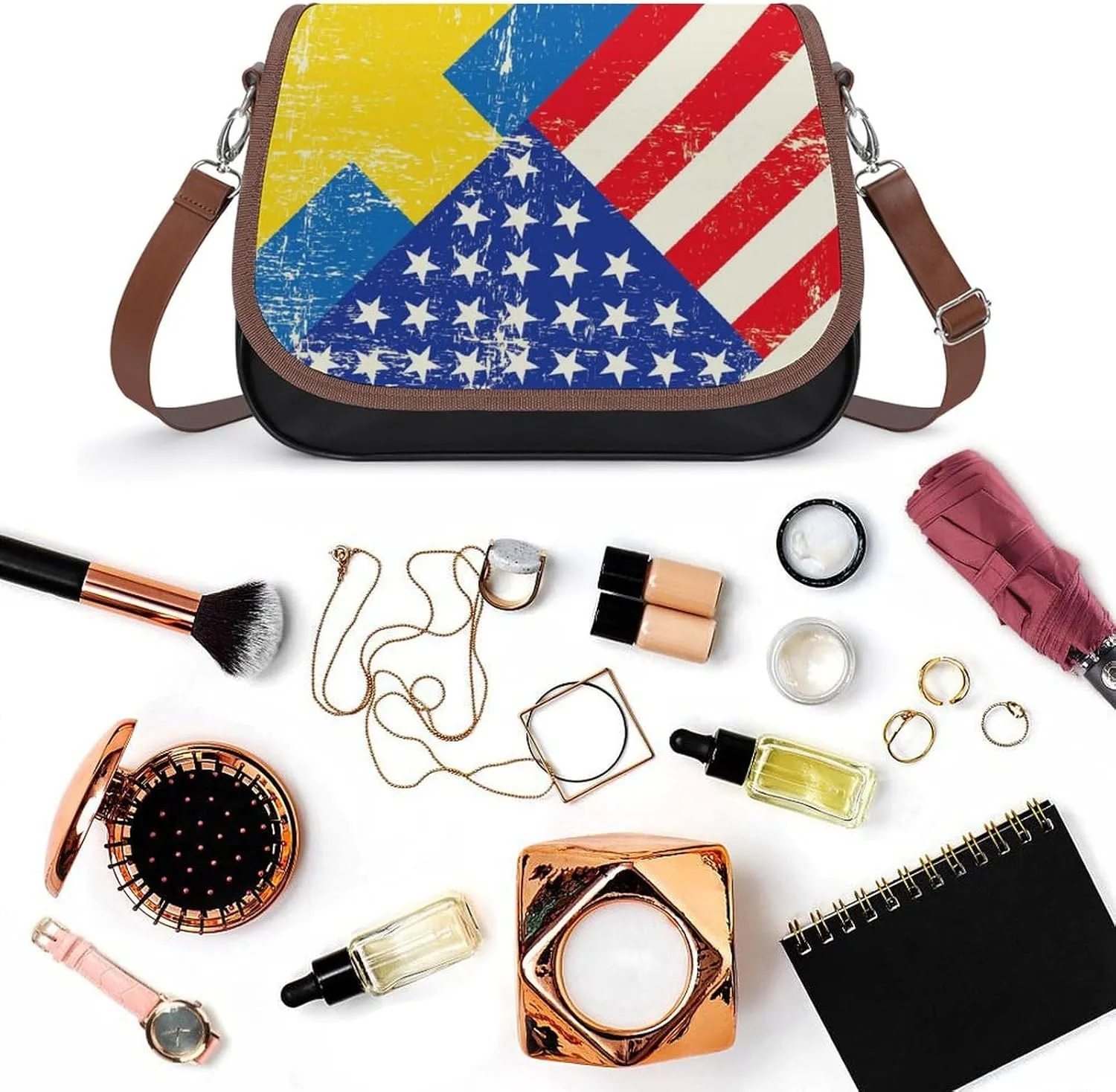 Small Leather Crossbody Purse for Women Men Ladies Handle Shoulder Bags