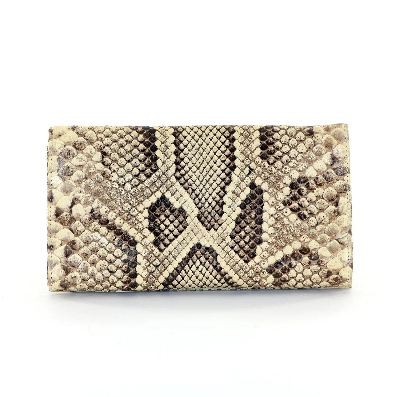 Small Snakeskin DG Logo Clutch