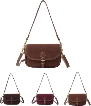 Small Suede Bags for Women Crossbody Handbags Tote Slouchy Purses Shoulder Handbag Carryall Bag 2024 Fall Purse