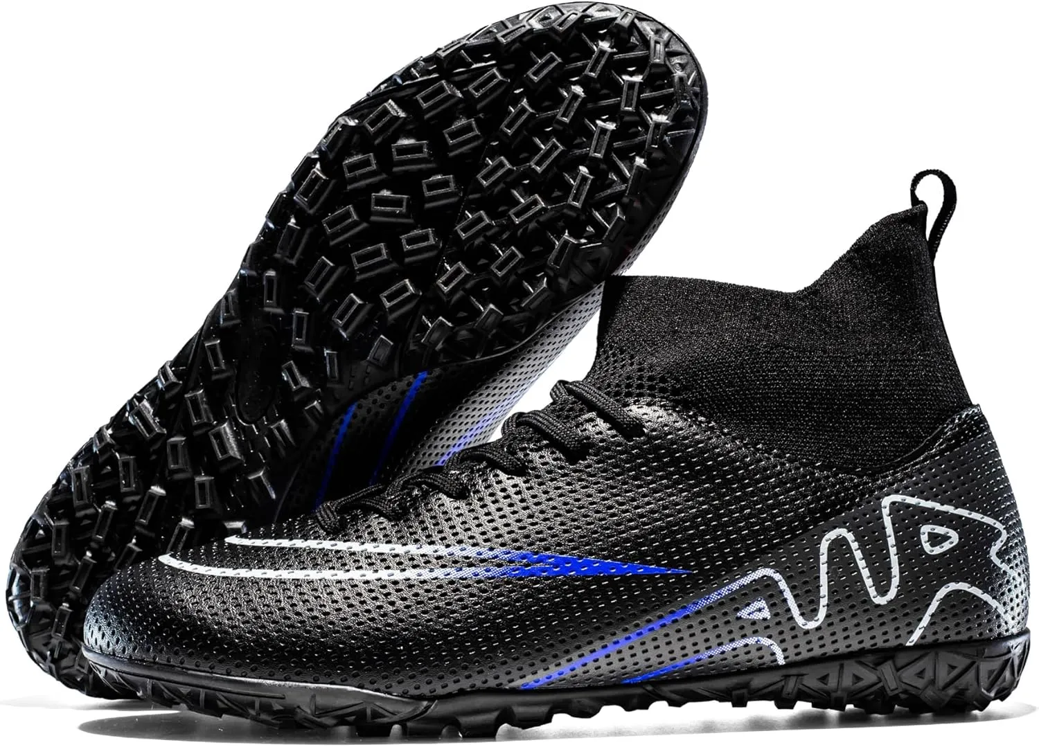 Soccer Cleats for Kids Turf Soccer Shoes Indoor Boys Girls Football Shoes Youth TF AG Artificial Ground Trainning Athletic Sneakers Outdoor