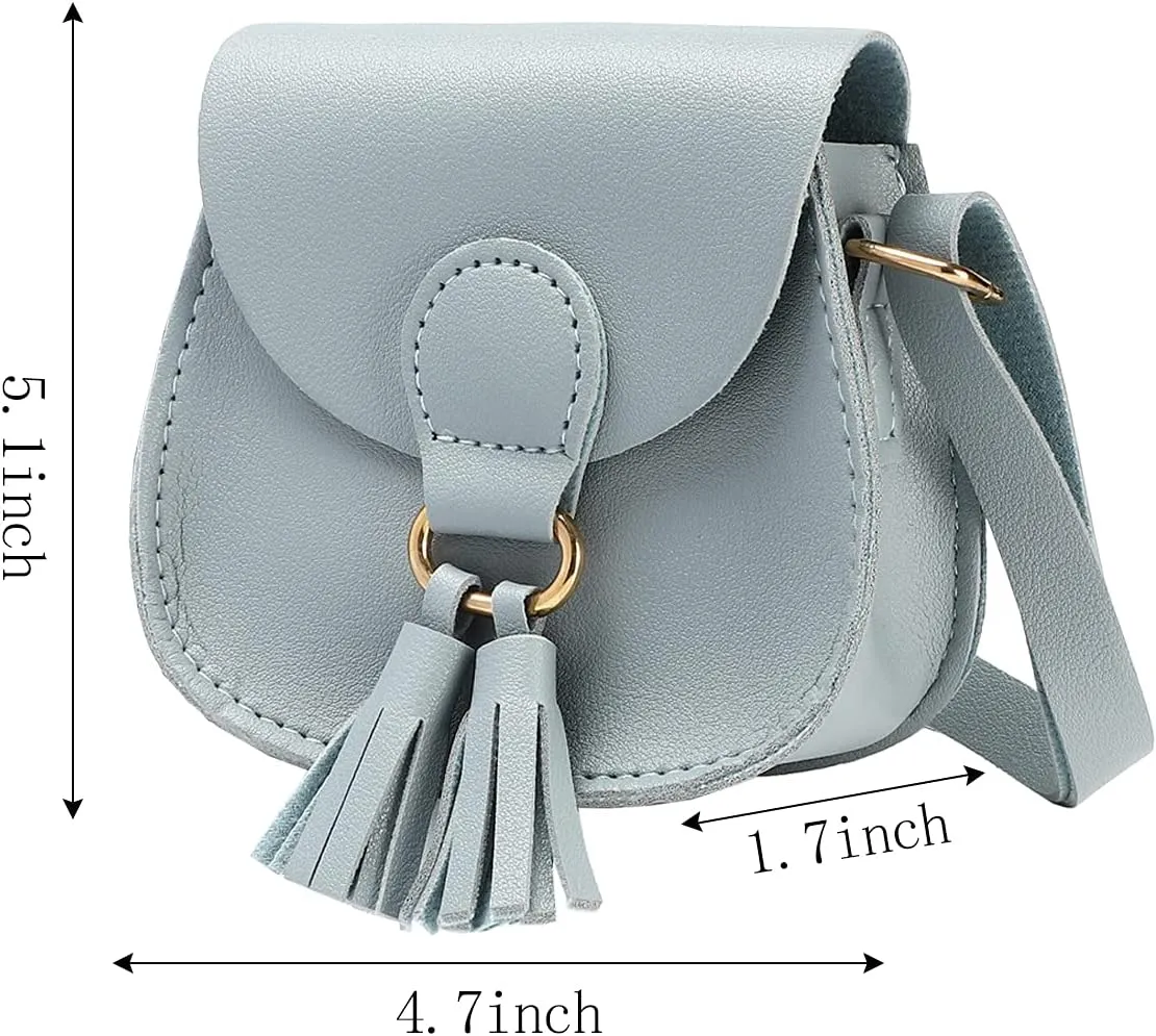 SOTOGO 2 Pieces Little Girls Purses Toddler Crossbody Purse Princess Purses Handbags Cute Girl Wallets Mini Shoulder Crossbody Bags for Kids