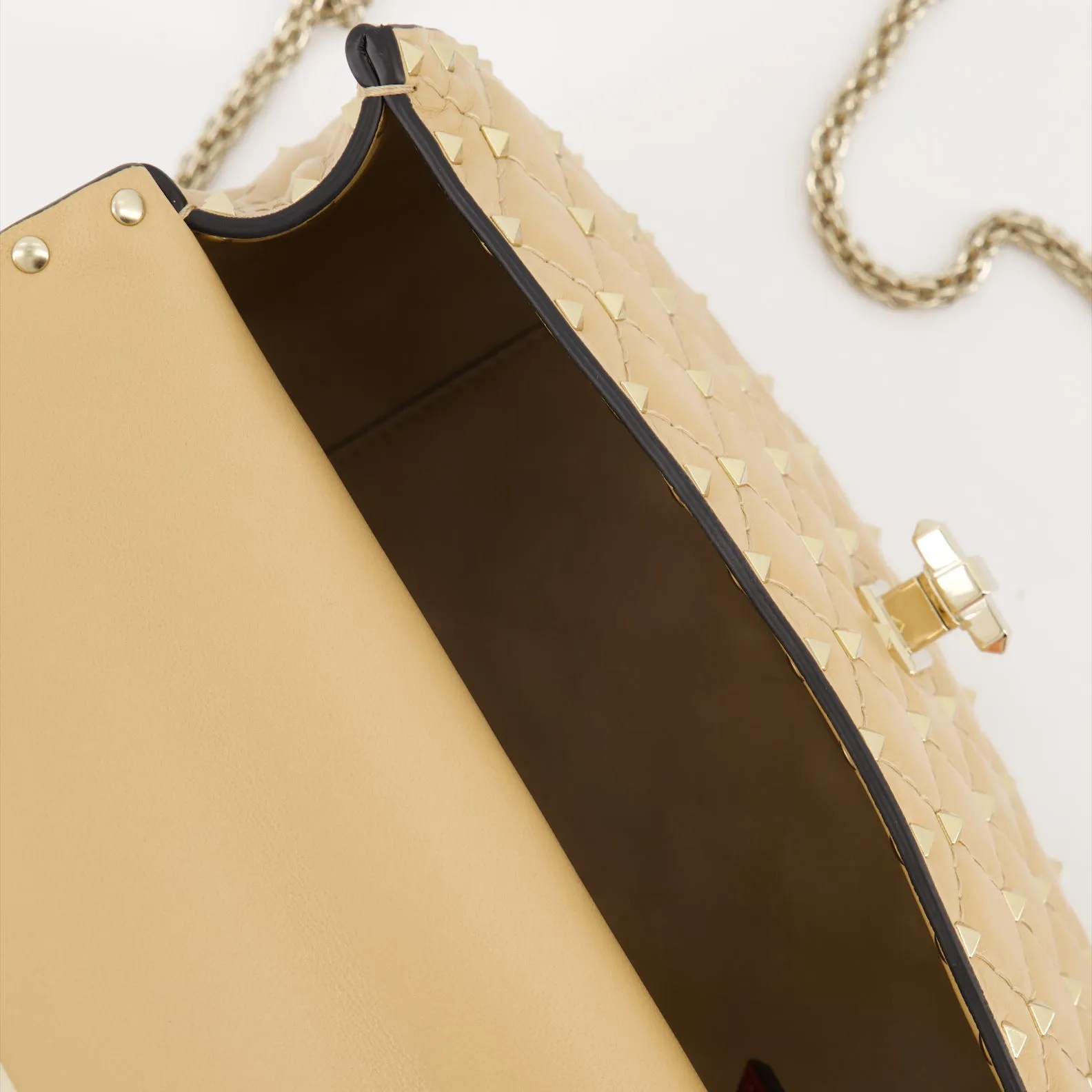 Spike Nappa Leather Handbag