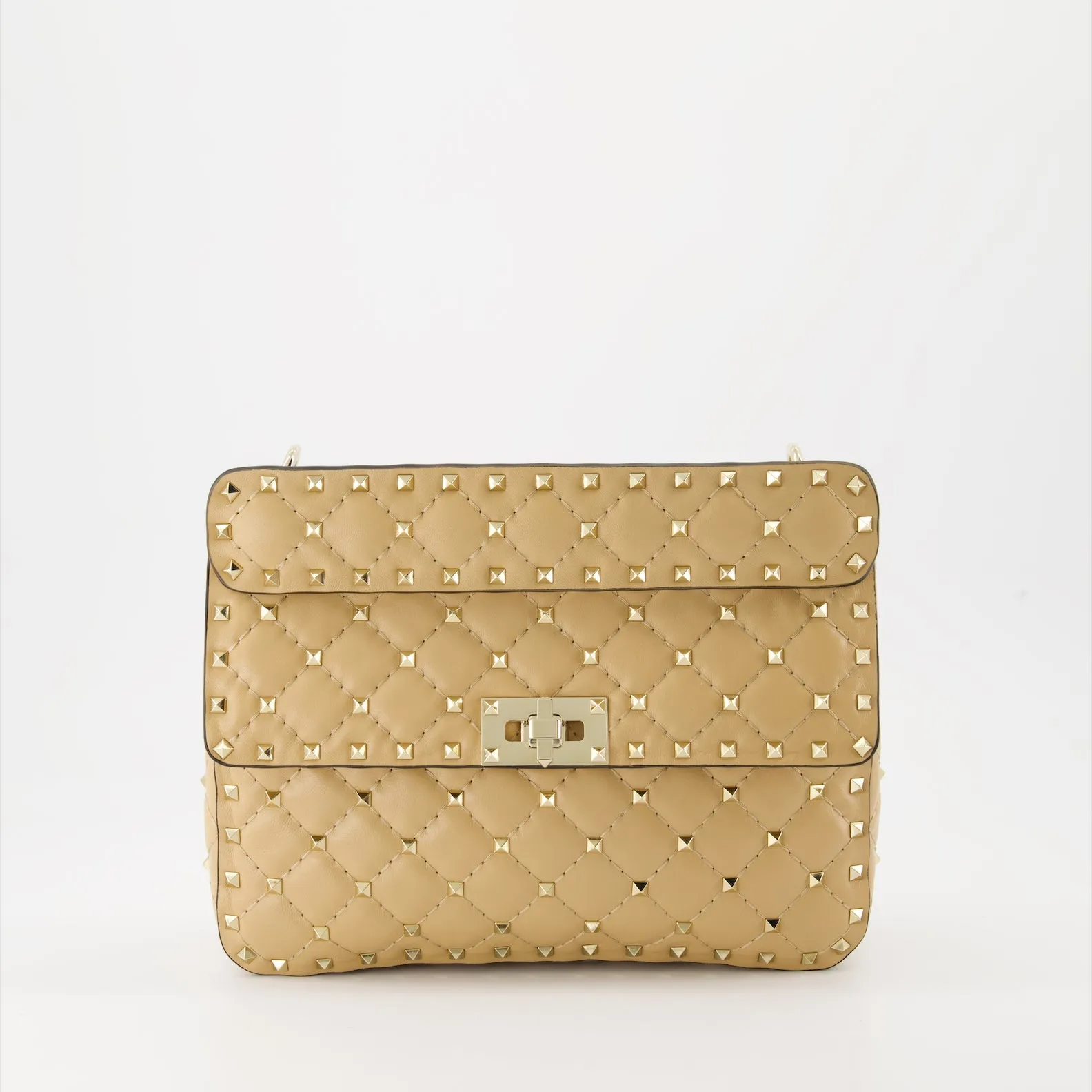 Spike Nappa Leather Handbag