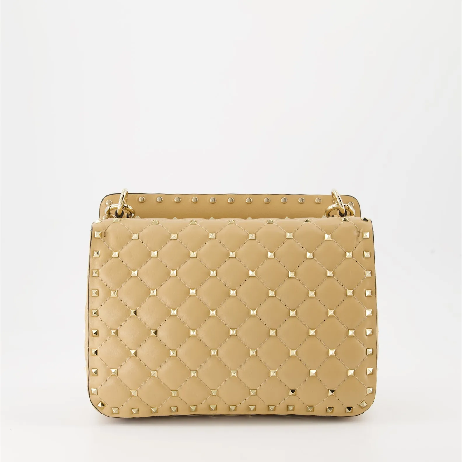 Spike Nappa Leather Handbag