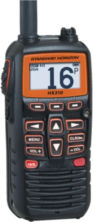 Standard Horizon HX210 Handheld VHF Radio,black