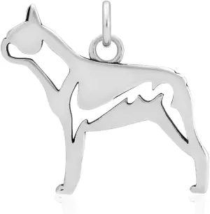 Sterling Silver Boston Terrier Pendant, Body