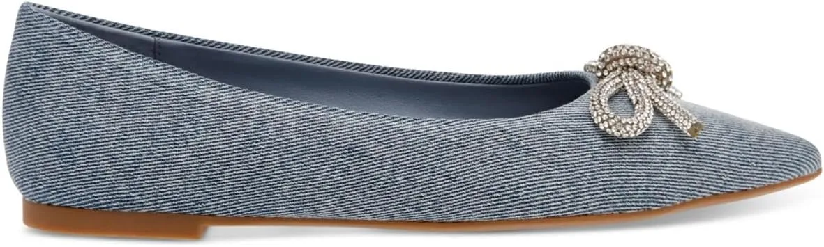 Steve Madden Womens Elina Embellished Ballet Flats
