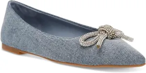 Steve Madden Womens Elina Embellished Ballet Flats