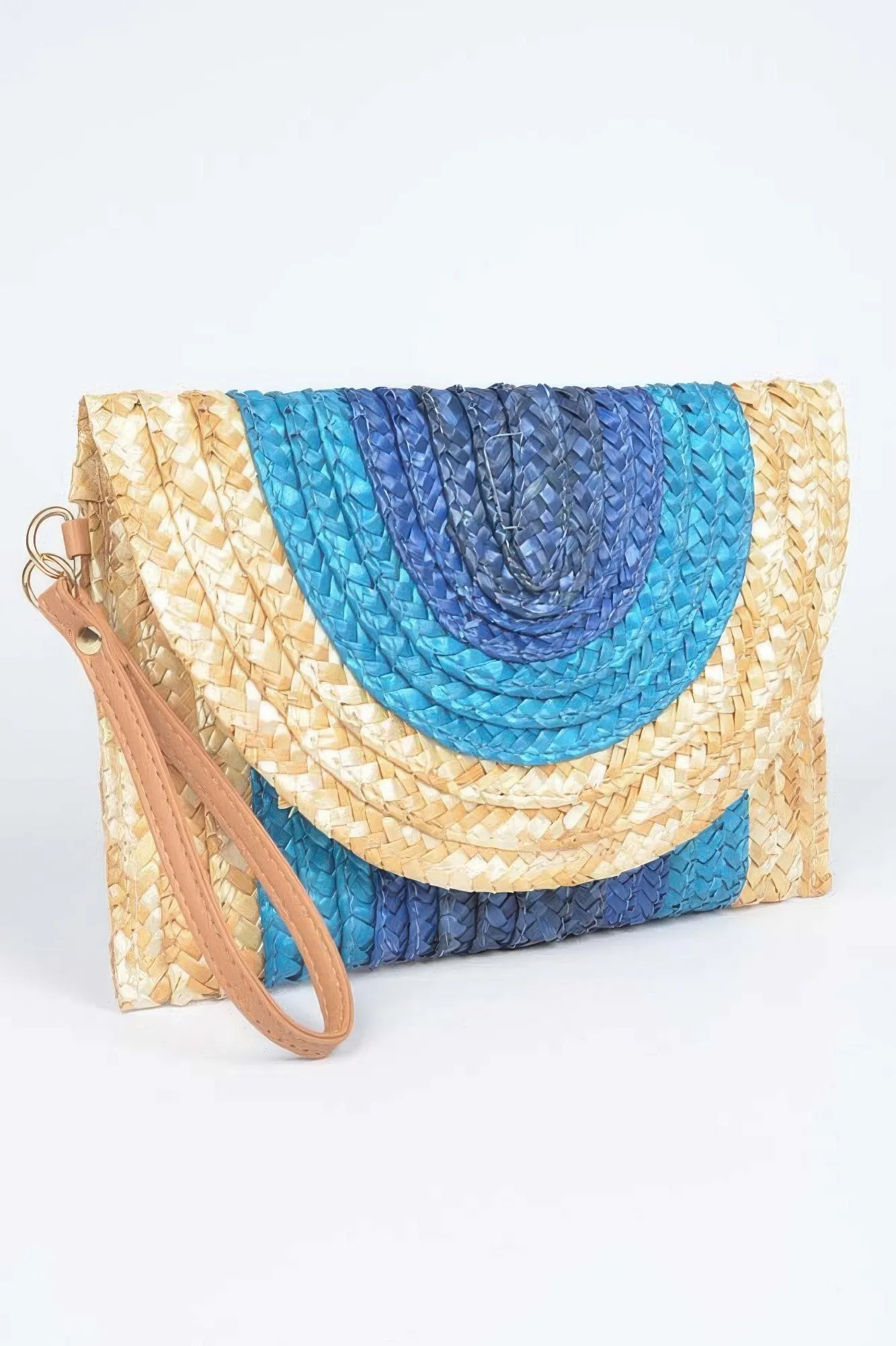 Straw Coloful Envelope Clutch