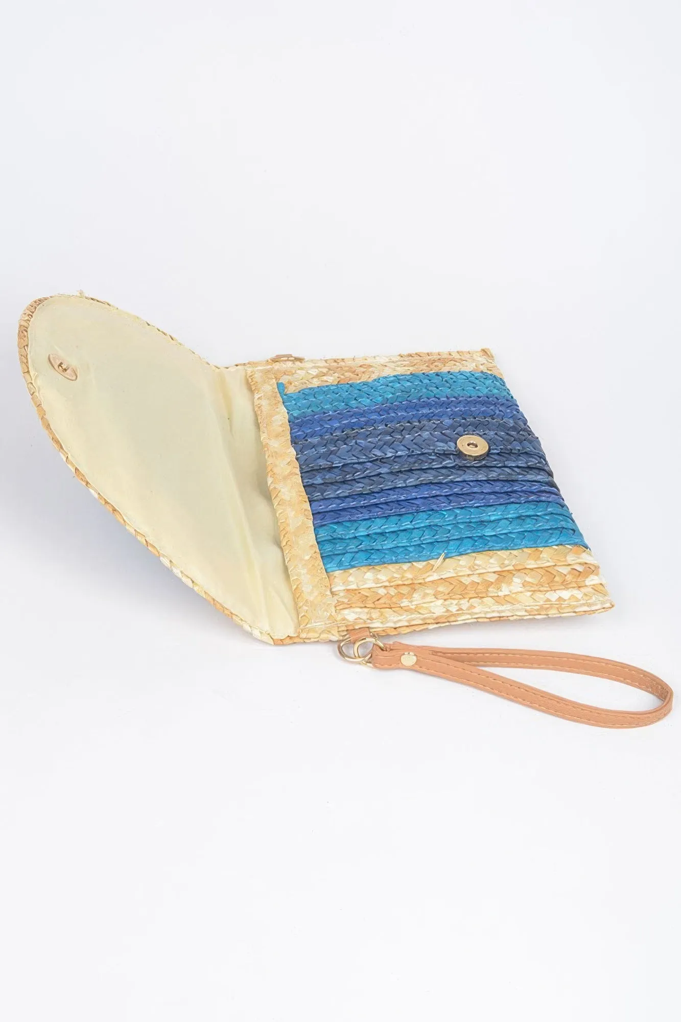 Straw Coloful Envelope Clutch