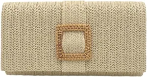 Straw Evening Purses for Women Summer Boho Clutch Bag Woven Straw Envelope Handbag for Party Beach 2025