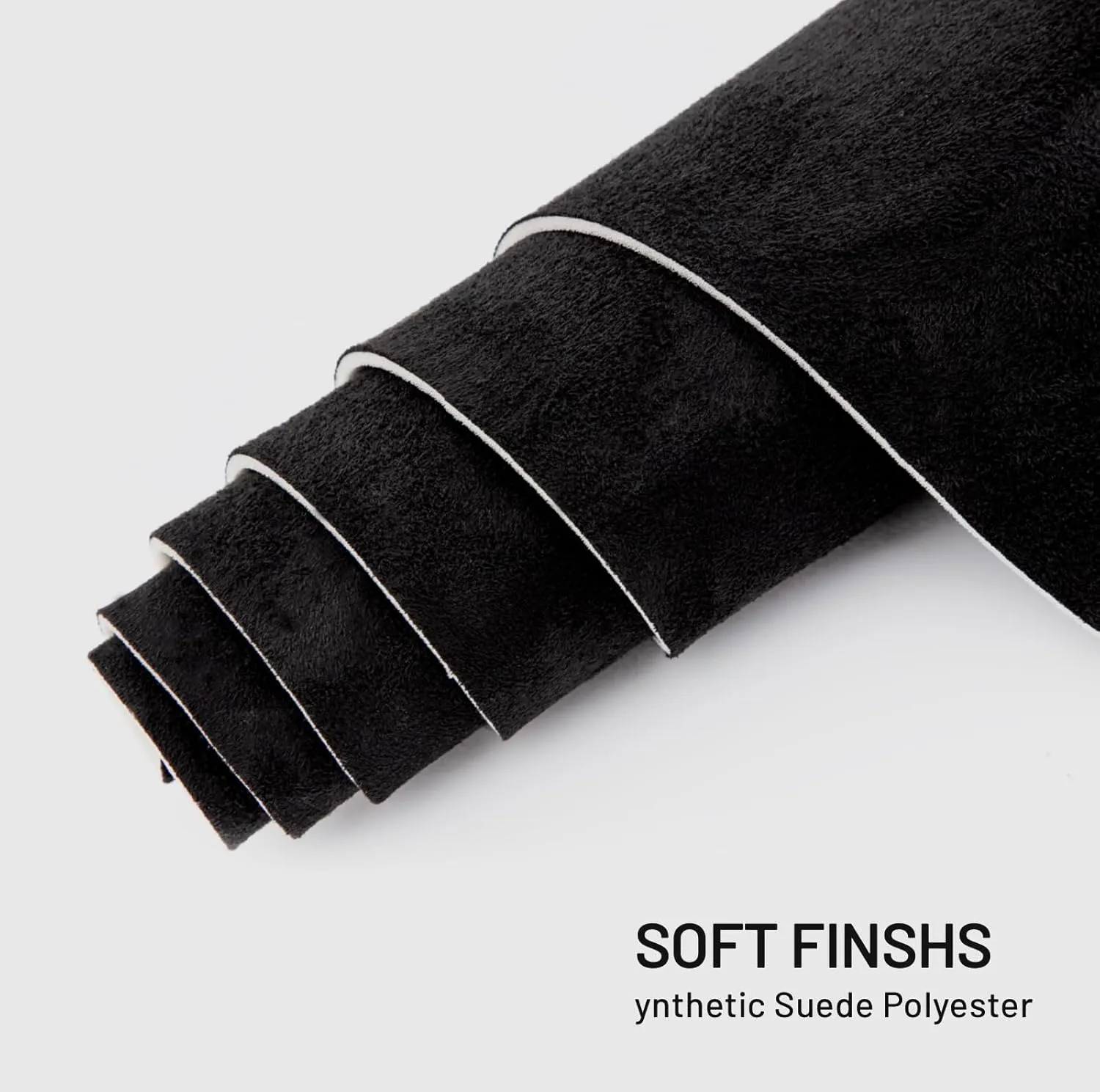 Suede Auto Headliner Fabric 96" L × 60" W with Foam Backing - Black Interior Replacement Material for Car/Truck/SUV/RV Roof, Tube Packaging - Home Repair/DIY Headliner Material