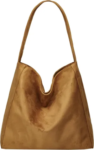 Suede Hobo Bags for Women - Vintage Tote & Retro Shoulder Bags - Everything Handbag & Carryall Travel Bag