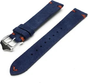 Suede Leather Vintage Watch Straps Quick Release Watchbands Replacement Compatible with Men Women Watch Accessories