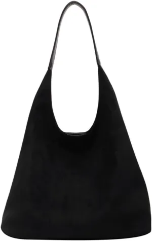 Suede Tote Bag for Women Work, Suede Hobo Bags, Vintage Top Handle Bag, Leather Tote Bag, Suede Slouchy Bag