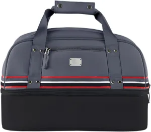 Sun Mountain Mid-Stripe Boston Bag - Black-Gunmetal-Red