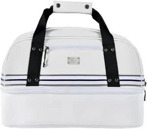 Sun Mountain Mid-Stripe Boston Bag - White