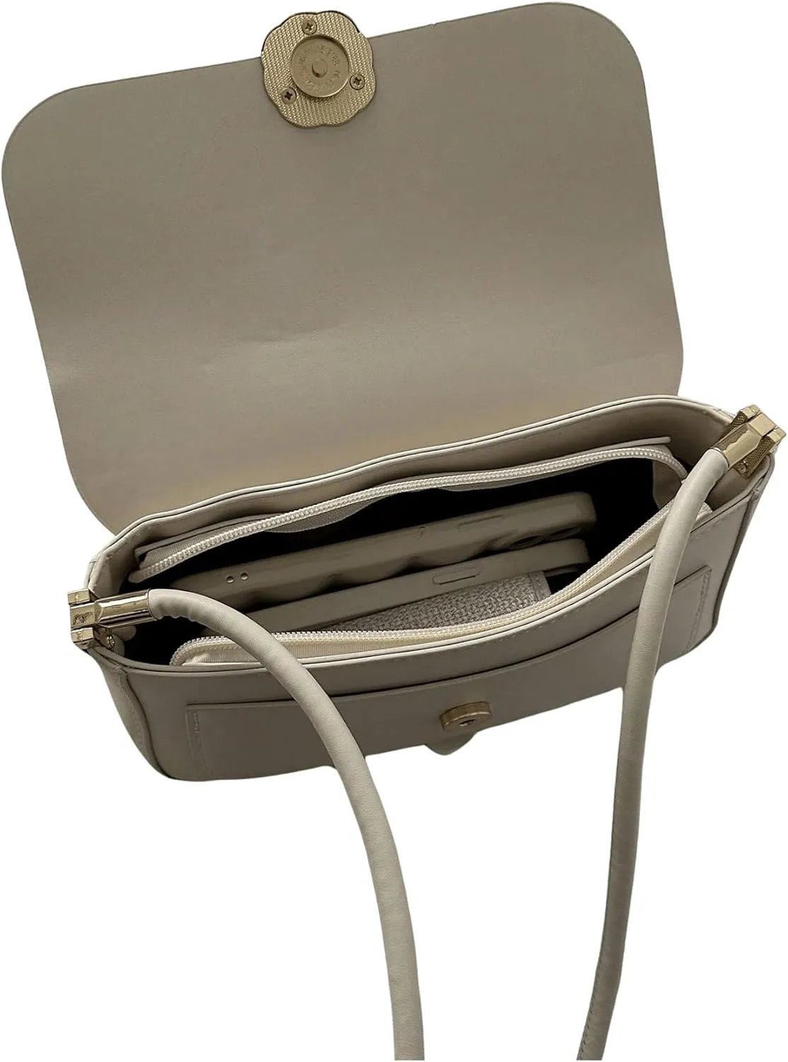 SweatyRocks Women's Retro Leather Flap Buckle Square Shoulder Bag Top Handle Small Clutch Purses