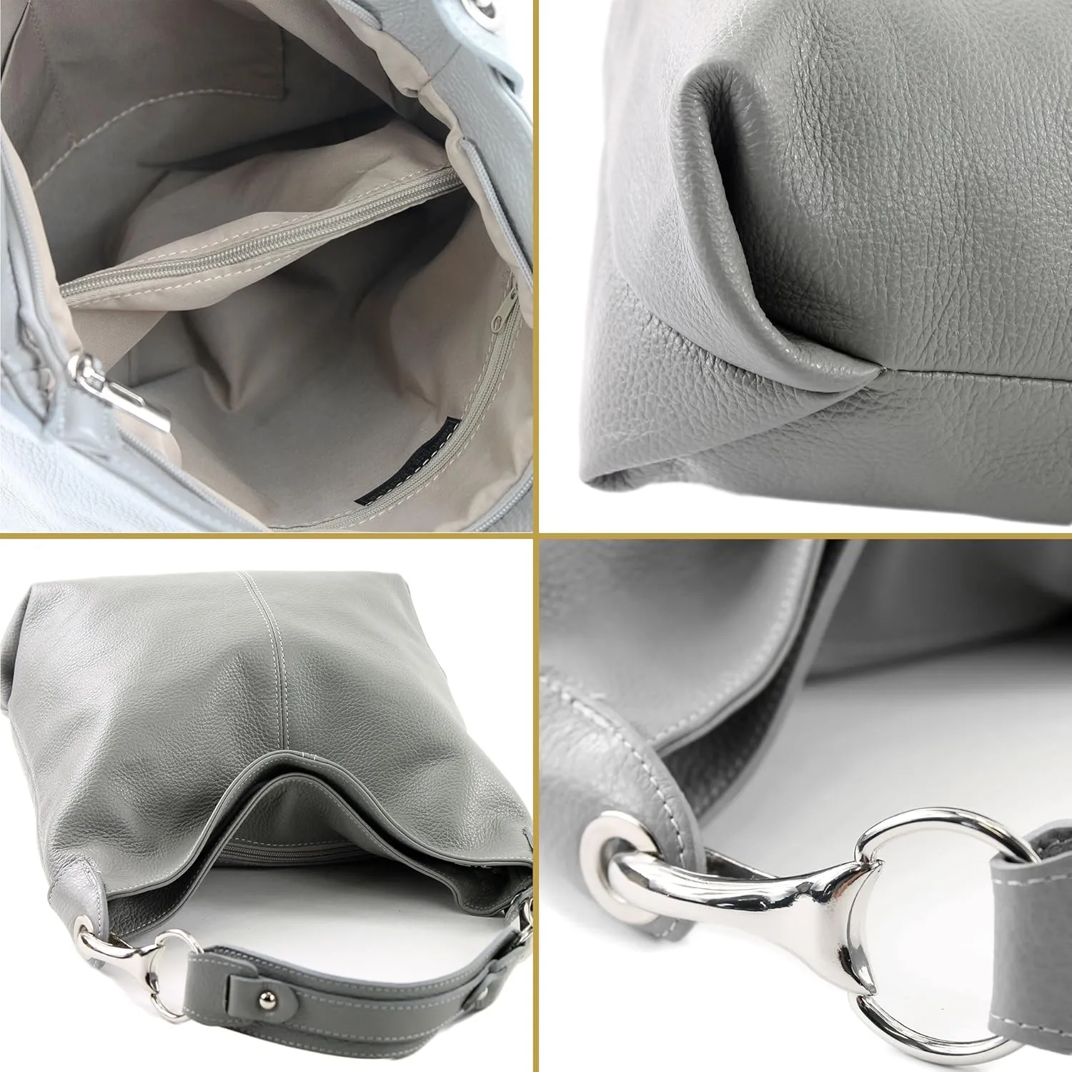 T168 - ital shoulder bag made of leather