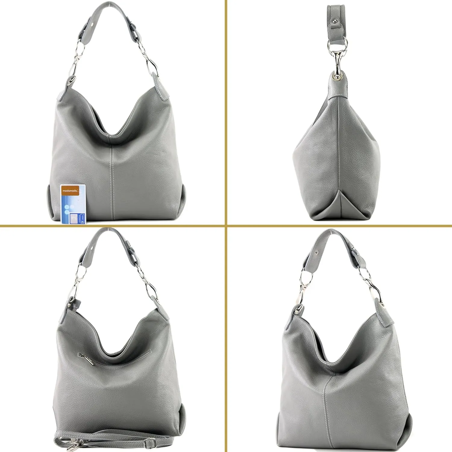 T168 - ital shoulder bag made of leather