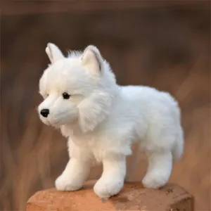 TAMMYFLYFLY Arctic Fox Plush Toy 11 inches, 28cm, Soft Snow Queen Fox Stuffed Animal Doll (B-Run)