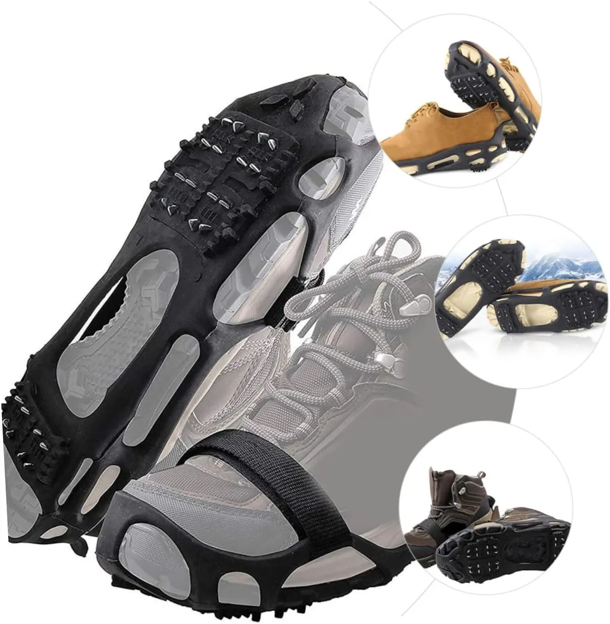 Teeth Crampons Practical Shoes Grippers Anti-Slip Shoe Covers Shoe Clip Shoes Covers. Crampon Spikes