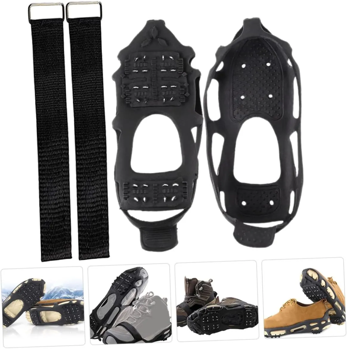 Teeth Crampons Practical Shoes Grippers Anti-Slip Shoe Covers Shoe Clip Shoes Covers. Crampon Spikes