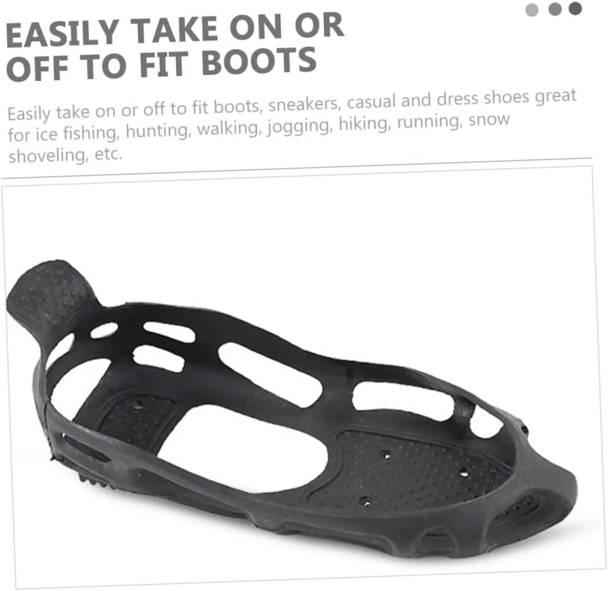 Teeth Crampons Practical Shoes Grippers Anti-Slip Shoe Covers Shoe Clip Shoes Covers. Crampon Spikes