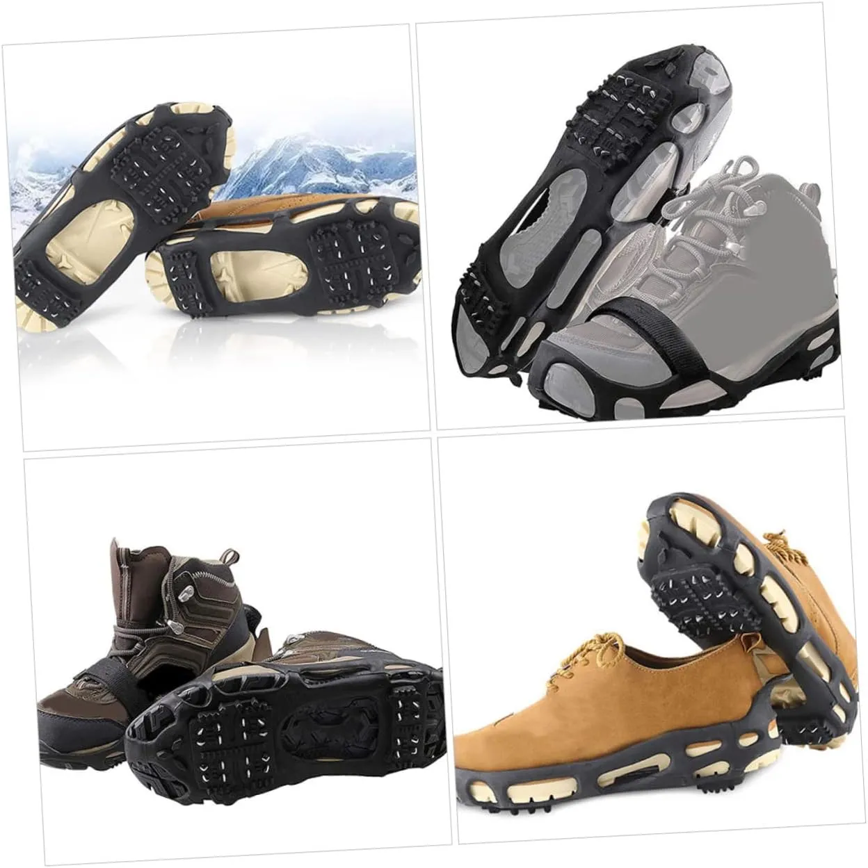 Teeth Crampons Practical Shoes Grippers Anti-Slip Shoe Covers Shoe Clip Shoes Covers. Crampon Spikes
