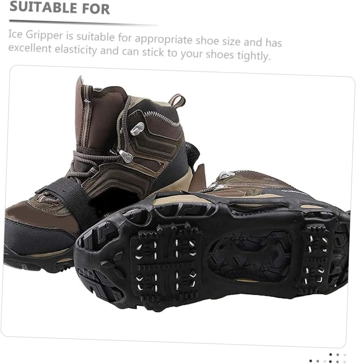 Teeth Crampons Practical Shoes Grippers Anti-Slip Shoe Covers Shoe Clip Shoes Covers. Crampon Spikes