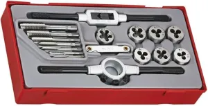 Teng Tools 17 Piece Tap And Die Set - TTTD17, Silver