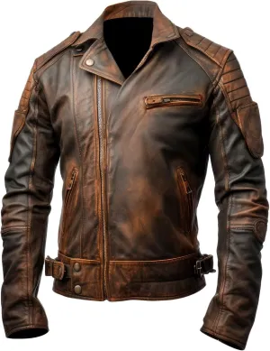 The Next Mens Aviation Genuine Leather Jacket with Military Lapel Zipper Pockets Pilot Vintage Leather Jackets