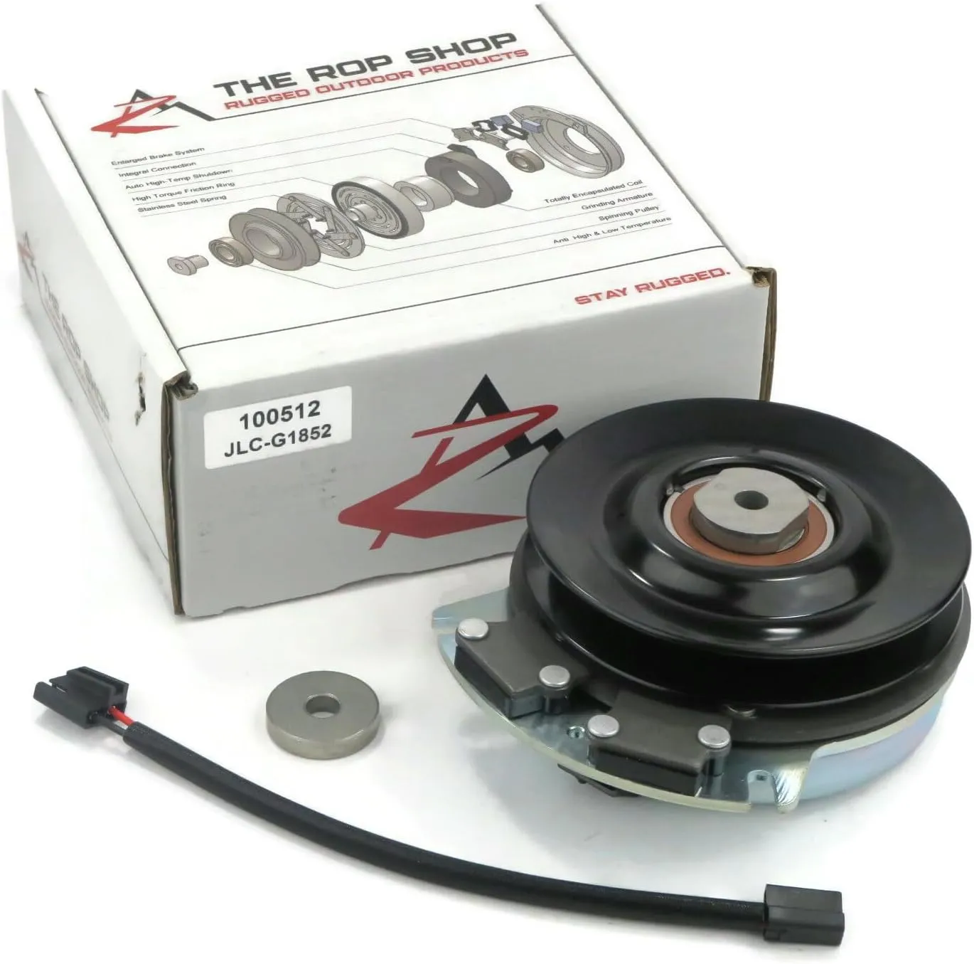 The ROP Shop | Electric PTO Clutch for Warner 521825, 5218-76, 521876, 5218-76C, 521876C Motor