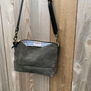 The Sutton Crossbody in Suede and Leather