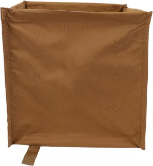 Throw Line Storage Cube, 33L Large Capacity Portable Climbing Rope Organizer, Oxford Cloth Tree Cutting Equipment Throwline Box (Khaki)