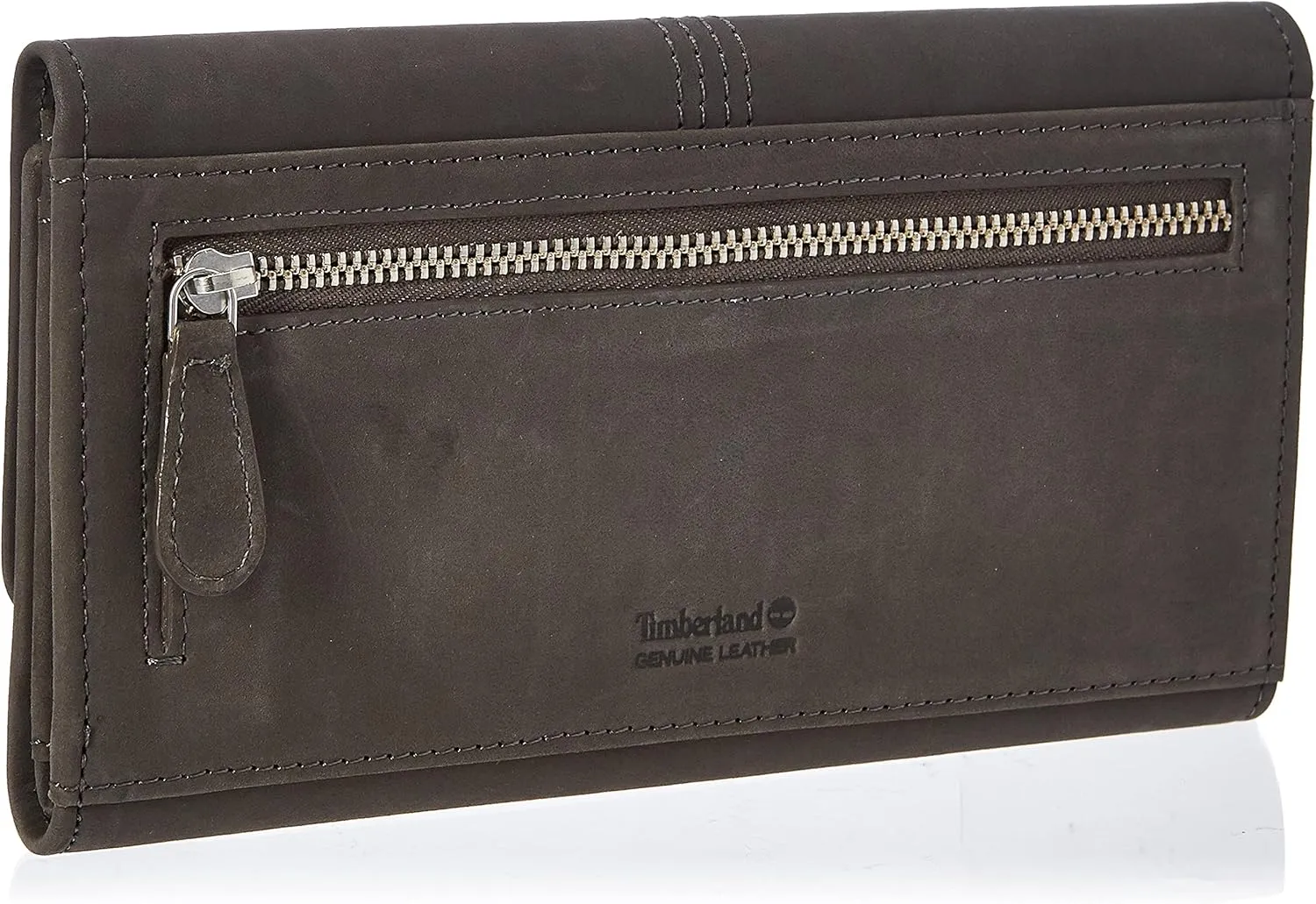 Timberland Women's Leather RFID Flap Wallet Clutch Organizer, Castlerock (Nubuck), One Size