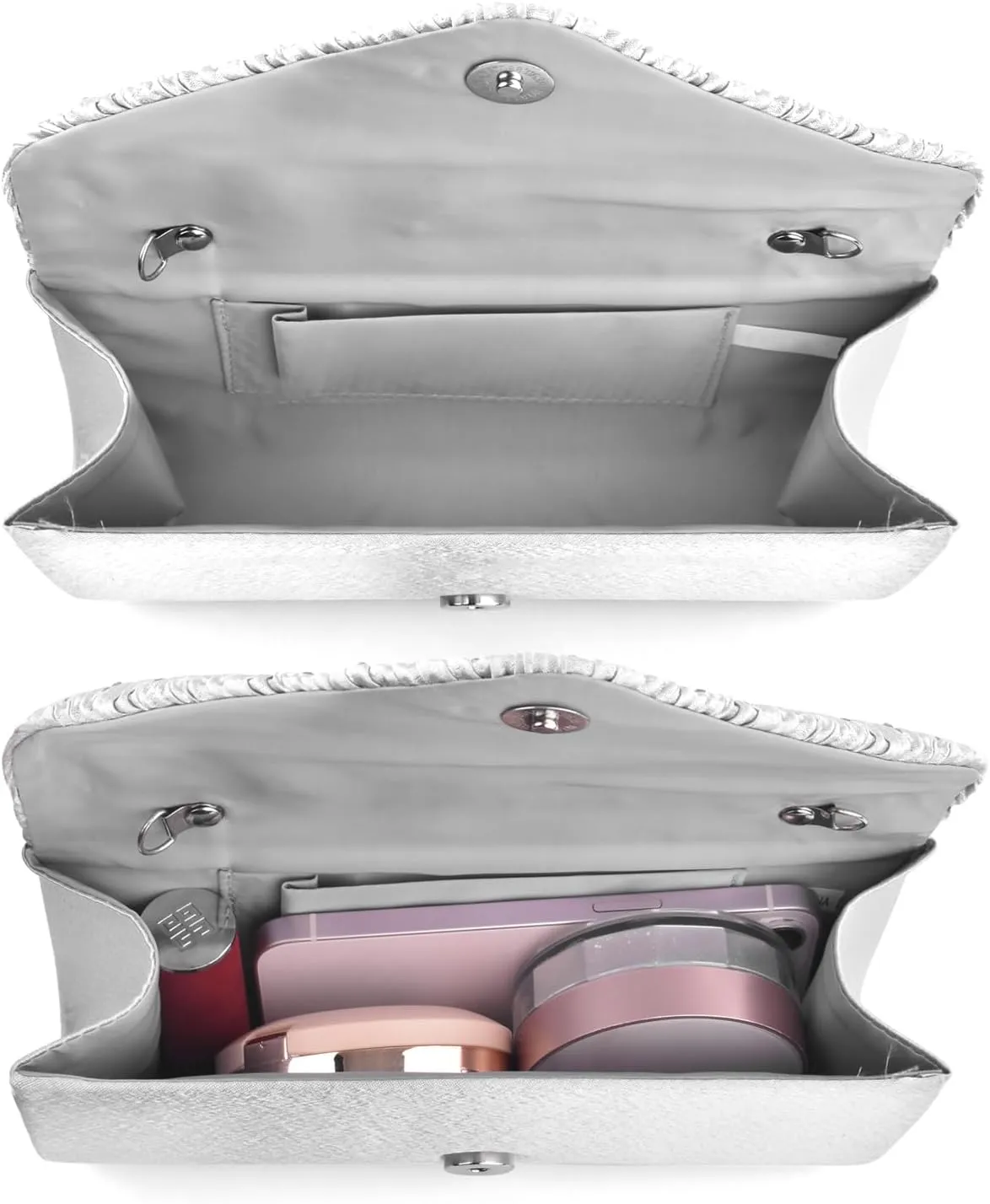 TINDTOP Evening Clutch Purses for Women Handbags for Formal Wedding Party Cocktail Prom Crossbody Shoulder Envelope Bag