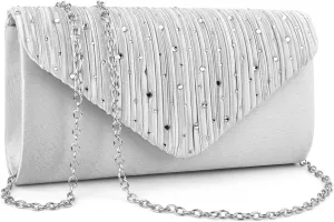 TINDTOP Evening Clutch Purses for Women Handbags for Formal Wedding Party Cocktail Prom Crossbody Shoulder Envelope Bag