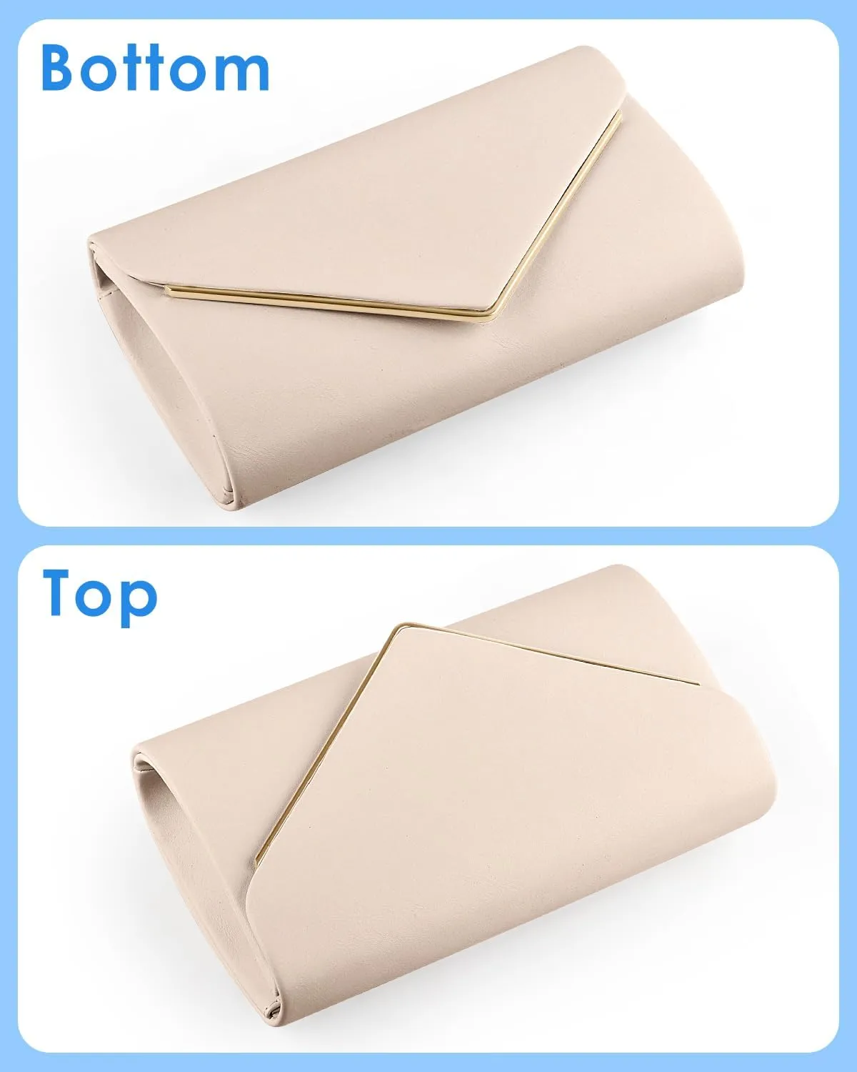 TINDTOP Evening Clutch Purses for Women Handbags for Formal Wedding Party Cocktail Prom Crossbody Shoulder Envelope Bag