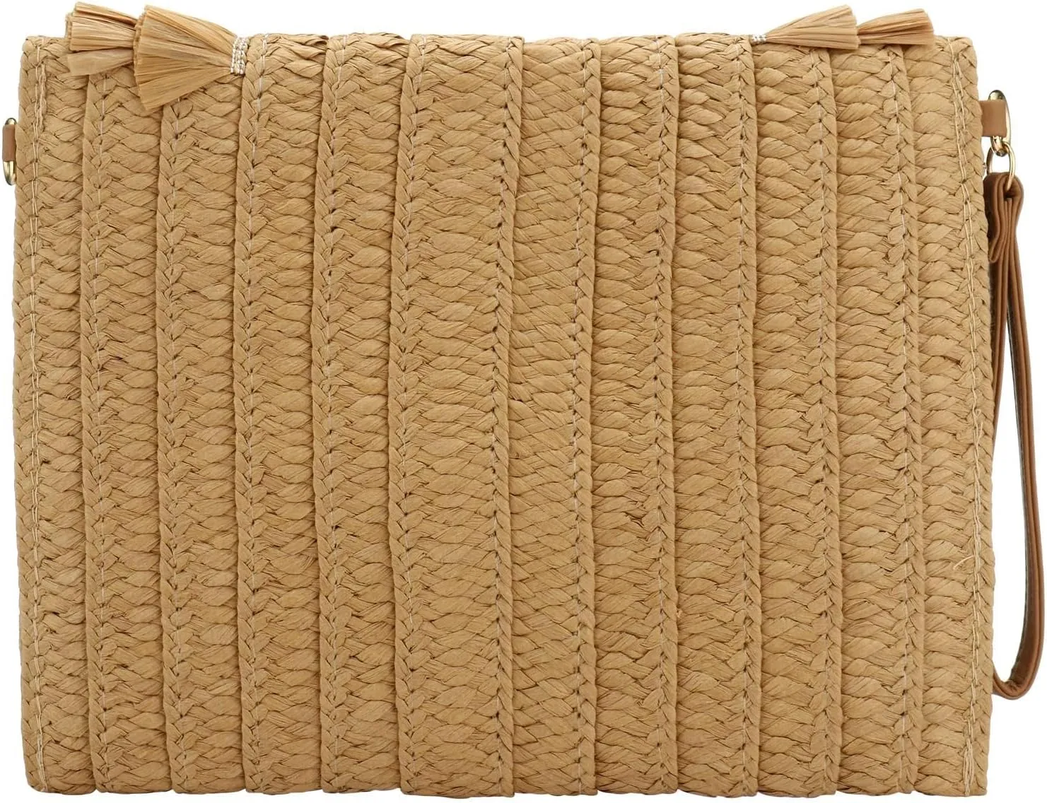 Tmore Weave Handbag,Straw Clutch Summer Evening Handbag Summer Beach Party Purse Woven Straw Bag Envelope