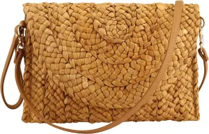 Tmore Weave Handbag,Straw Clutch Summer Evening Handbag Summer Beach Party Purse Woven Straw Bag Envelope