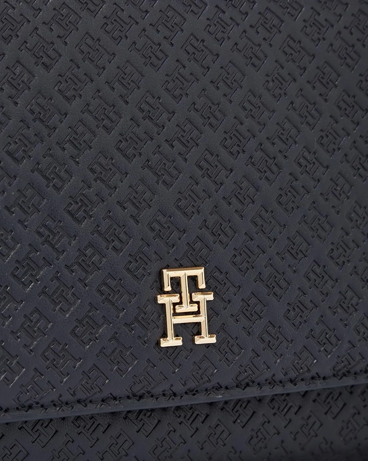 Tommy Hilfiger Monogram Shoulder Bag with Removable Crossbody Strap