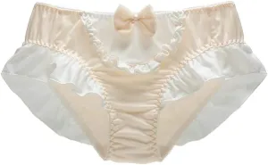 Tooe Women's Y2K Kawaii Ruffled Panties Cute Mid Waist Fairycore Lingerie Briefs Anime Aesthetic Coquettish Underwear