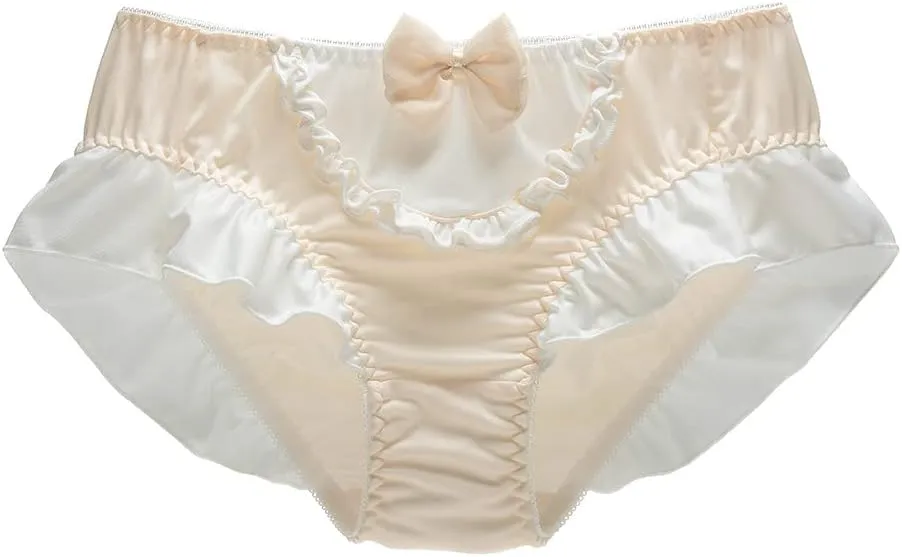 Tooe Women's Y2K Kawaii Ruffled Panties Cute Mid Waist Fairycore Lingerie Briefs Anime Aesthetic Coquettish Underwear