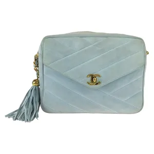 Top Quality Chanel Vintage Suede Fringe Crossbody Bag